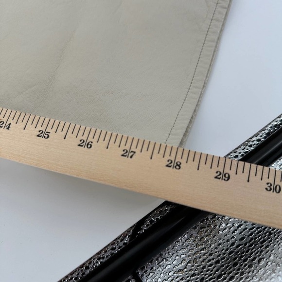 Agolde Los Angeles Women Recycled Leather 90s Pinch Waist Pant Solid taupe Sz 28 - Picture 16 of 16